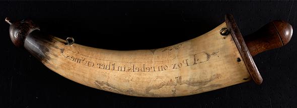 1775 powder horn